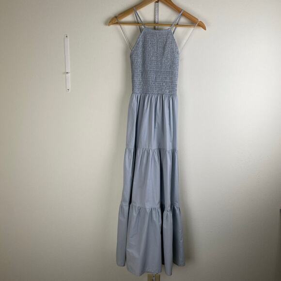En Saison Ida Seafoam Blue Cotton Poplin Midi Dress Size S - Picture 7 of 15